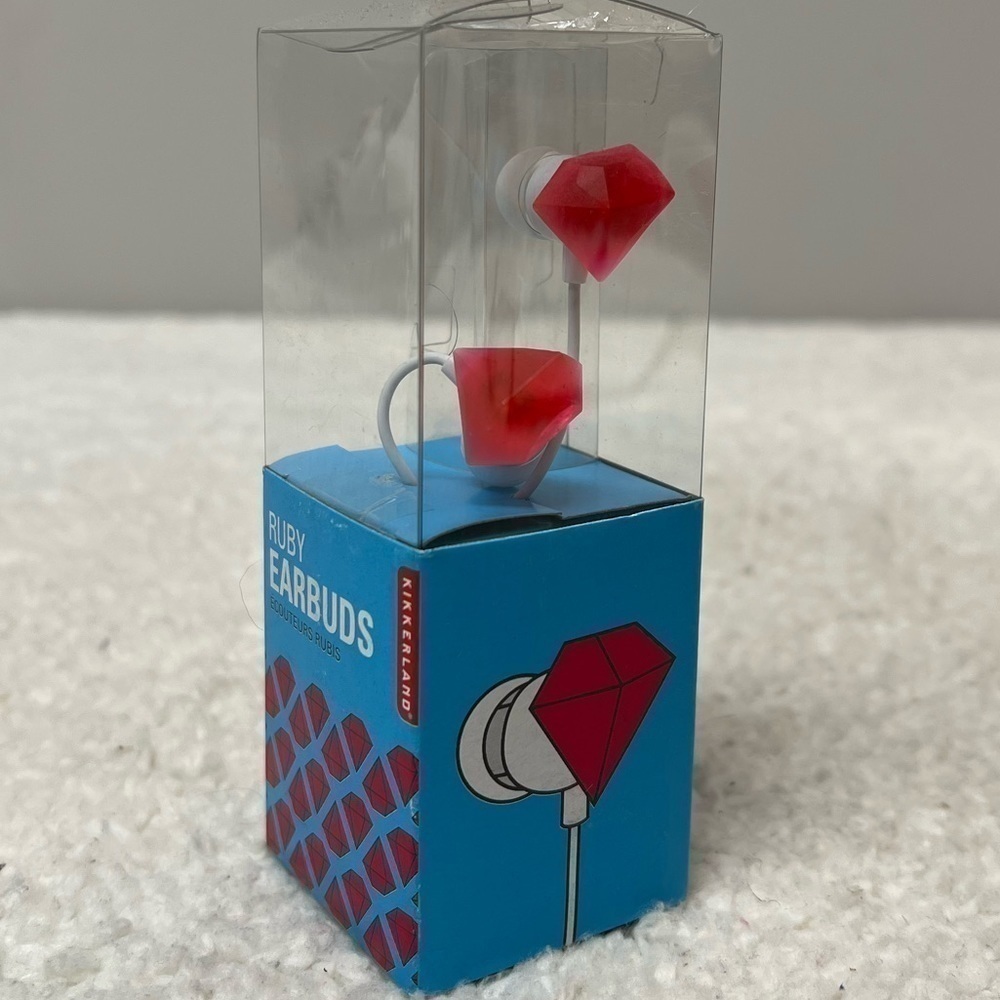Kikkerland "Ruby" Ear Buds - Picture 3 of 4